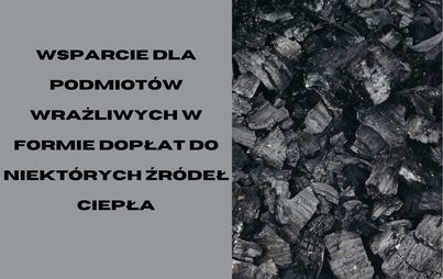 Zdjęcie do Wsparcie dla podmiot&oacute;w wrażliwych w formie dopłat do niekt&oacute;rych źr&oacute;deł ciepła