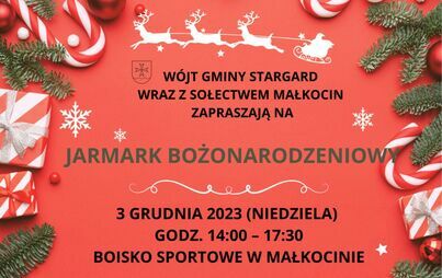 Zdjęcie do Gminny Jarmark Bożonarodzeniowy w Małkocinie
