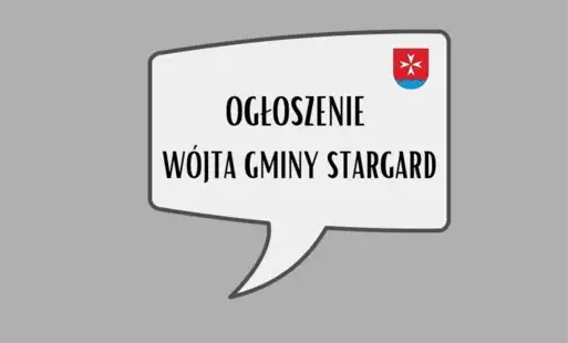 ogłoszenie Wójta Gminy Stargard