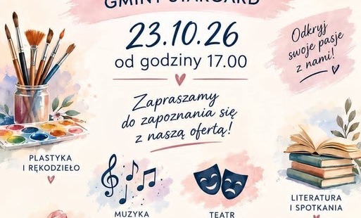 Plakat Dni Otwarte Centrum Kultury Gminy Stargard